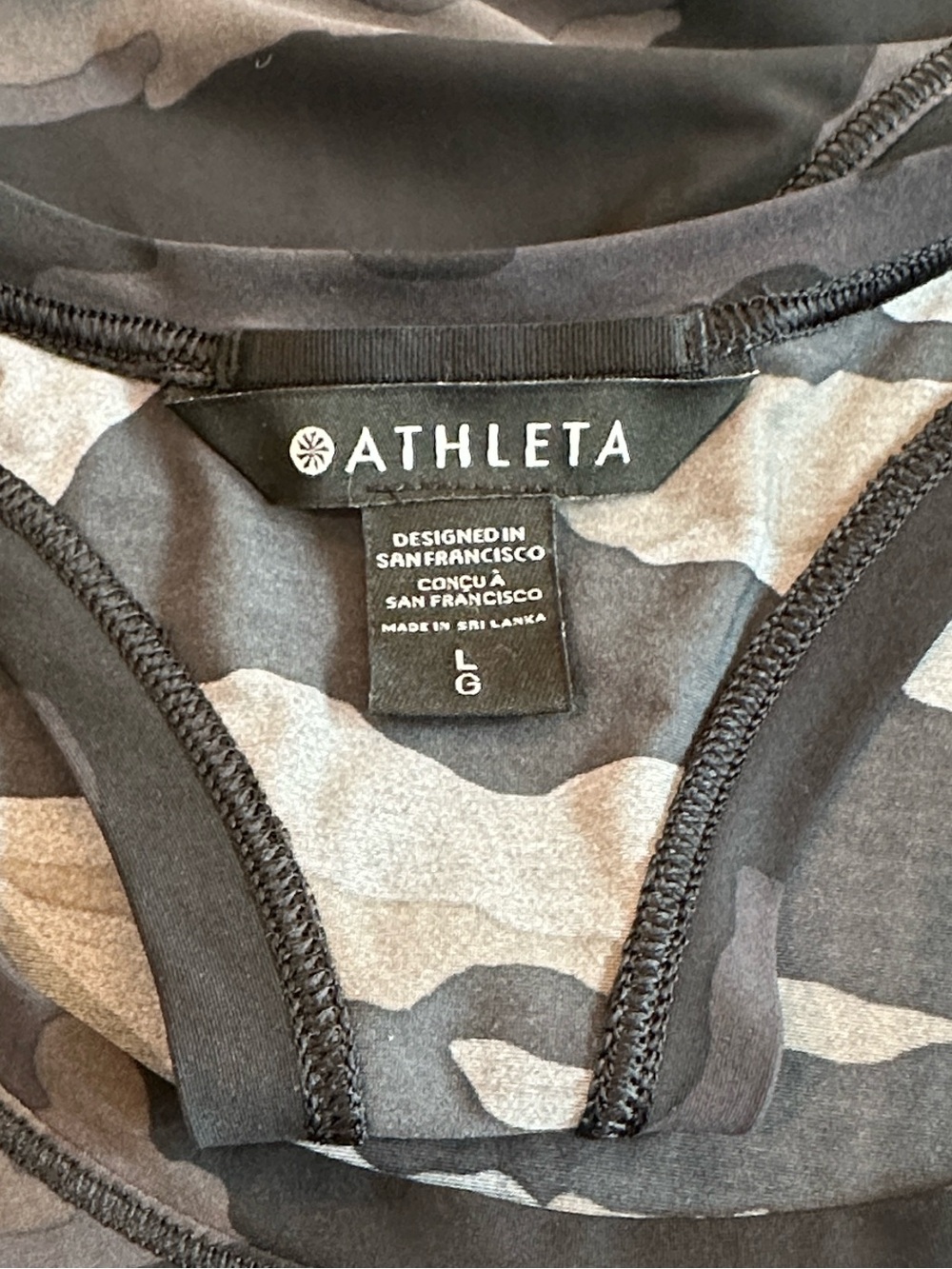 ATHLETA Ultimate Camo Racerback Train Tank - Picture 7 of 9